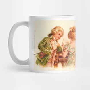 vintage Victorian Christmas Mug